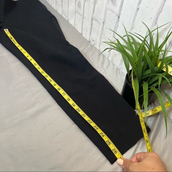 Everlane Black Side Zip Cotton Stretch Trousers - Picture 8 of 12